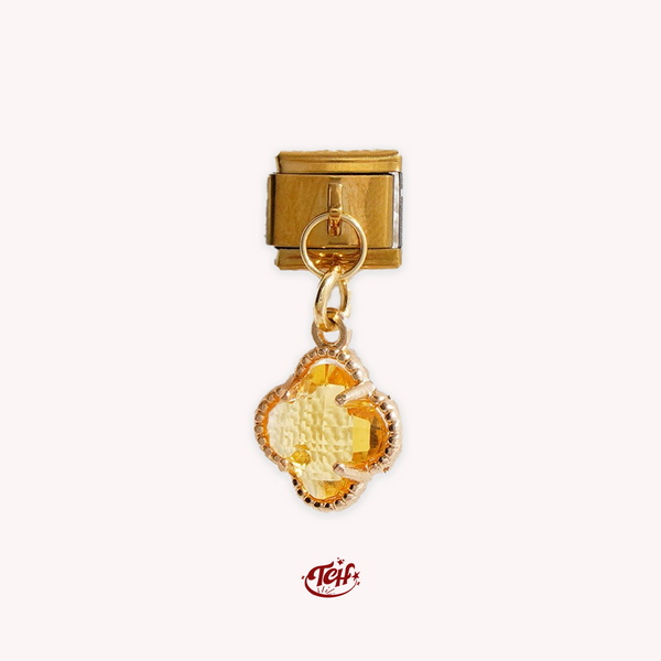 The Golden Crystal Pendant Charm | Gold