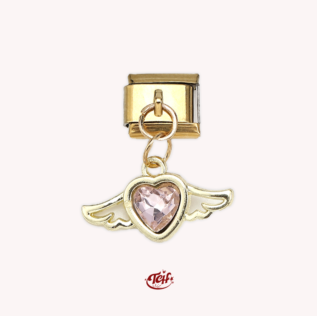 The WingHeart pendant charm | Gold
