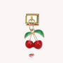 The Cherry Dangle Pendant Charm | Gold
