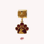 The Paw Print Pendant Charm | Gold