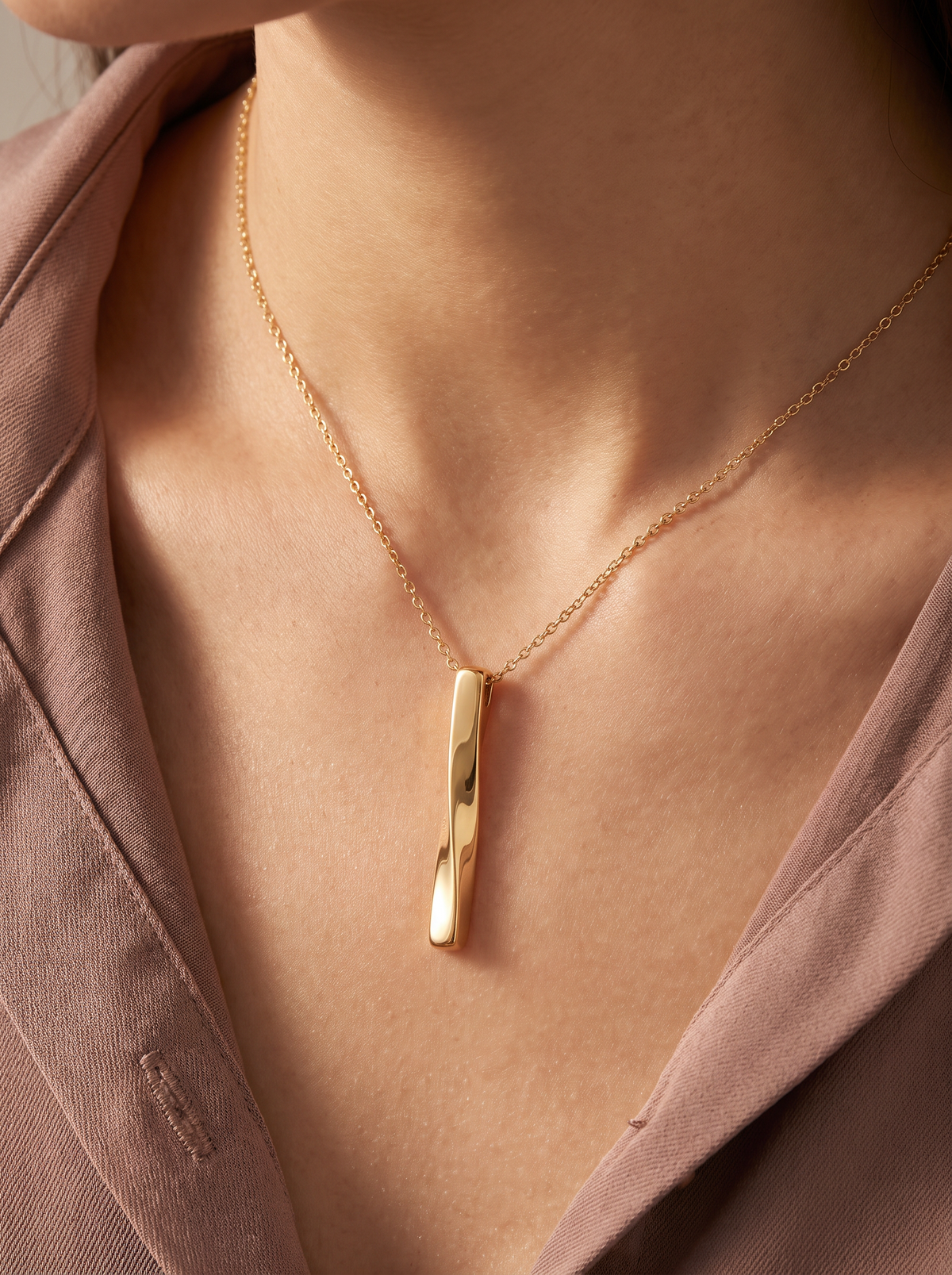 The Minimalist Bar Pendant Necklace