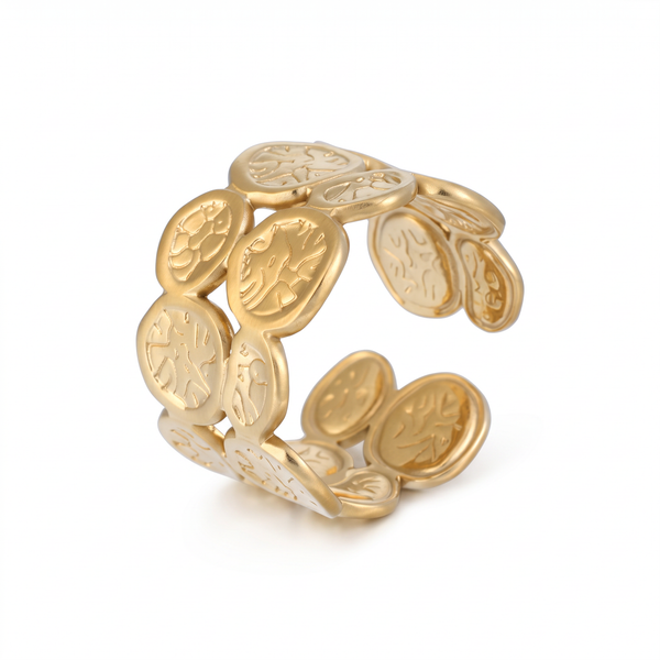 The Flora – 18K Gold Cascading Botanical Ring