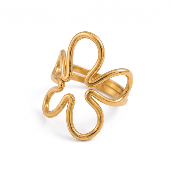 The Bow – Gold Statement Ring