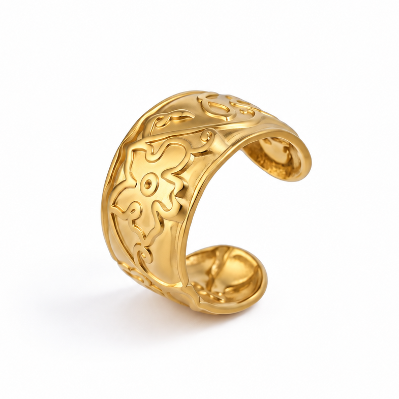The Sculpture – 18K Gold Ornate ring