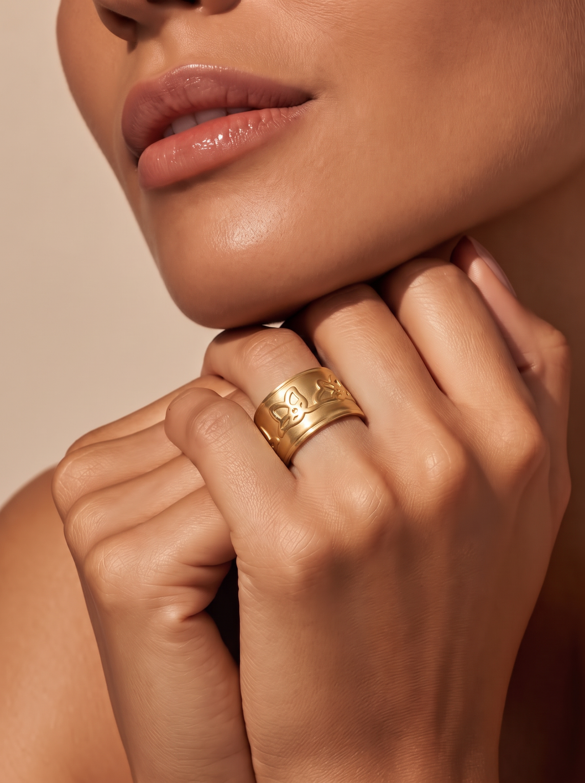 The Butterfly – 18K Gold Cuff Bracelet