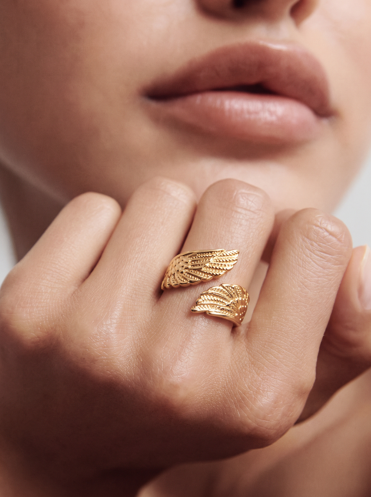 The Wings – 18K Gold Angel Wing Ring