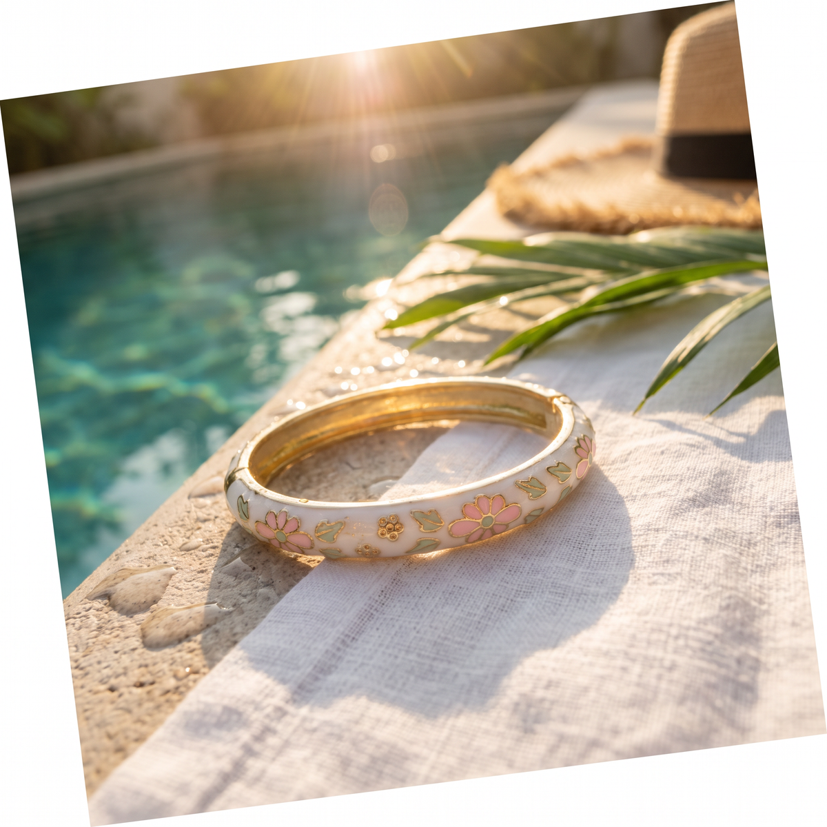 The Garden Bloom Enamel Bangle