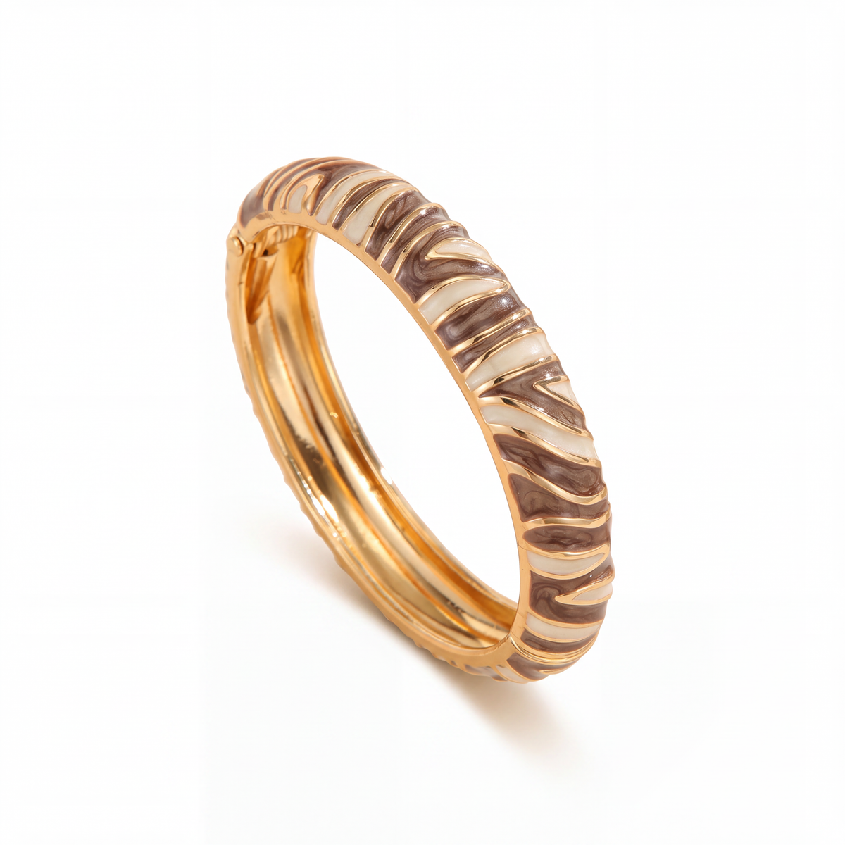 The Golden Ripple Bangle