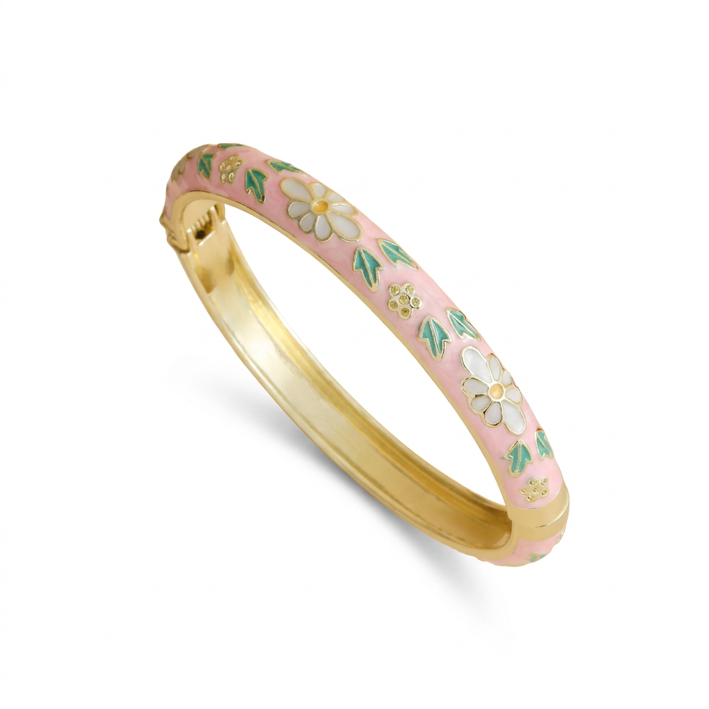 The Daisy Garden Gold Bangle