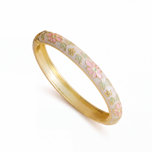 The Garden Bloom Enamel Bangle